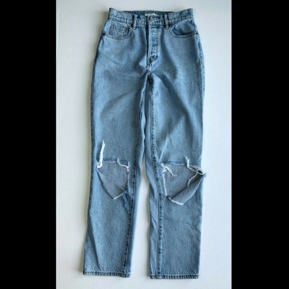 Pacsun High Rise Straight Leg Light Blue Jeans - US Size 24 Long